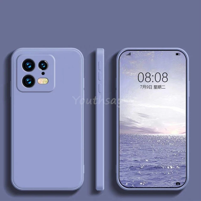 Comprar Mi 13 Mi13 Pro funda cuadrada de silicona líquida funda de teléfono  para Xiaomi Mi 13 Mi13 Pro Mi 13Pro funda protectora suave para cámara Xiaomi  13