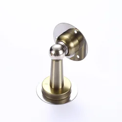 Premium Magnetic Stainless Steel Door Stopper with Nail-Free Installation (Green Bronze)