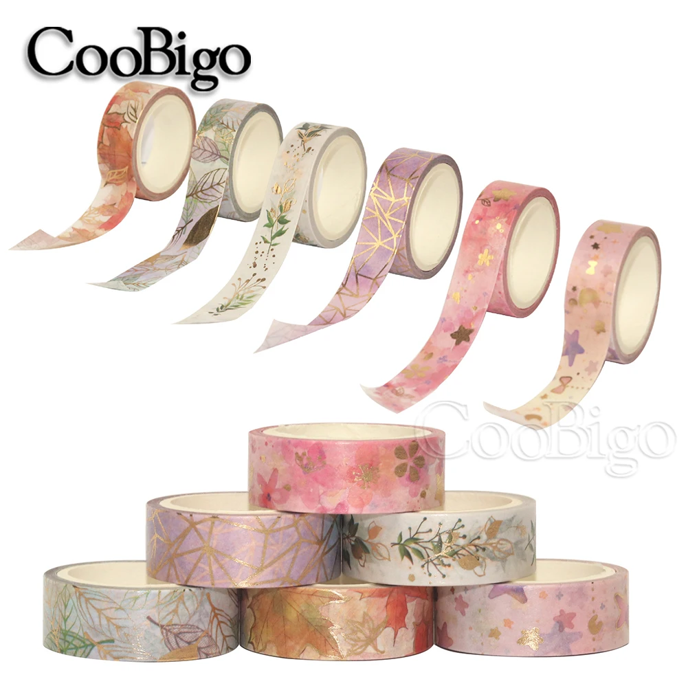 Vintage Spring Gold Foil Washi Tapes (Set of 4)