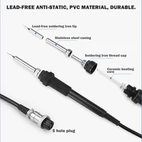 GORDAK 936A Soldering Iron Handle 60W Universal 936 Soldering Stations Electric Irons 5 Holes Interface Welding Tools Accessorie 2