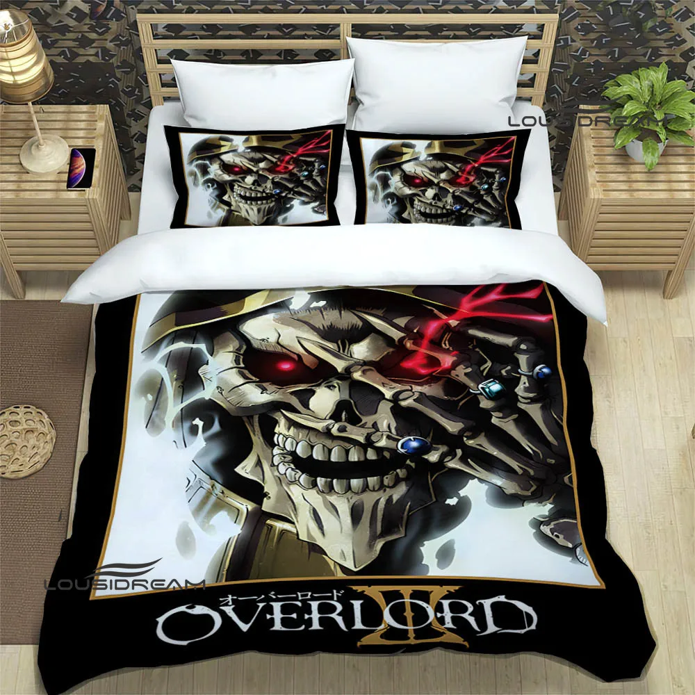Overlord cartoon printed printed Bedding Sets exquisite bed supplies set duvet cover bed comforter set bedding birthday gift 2