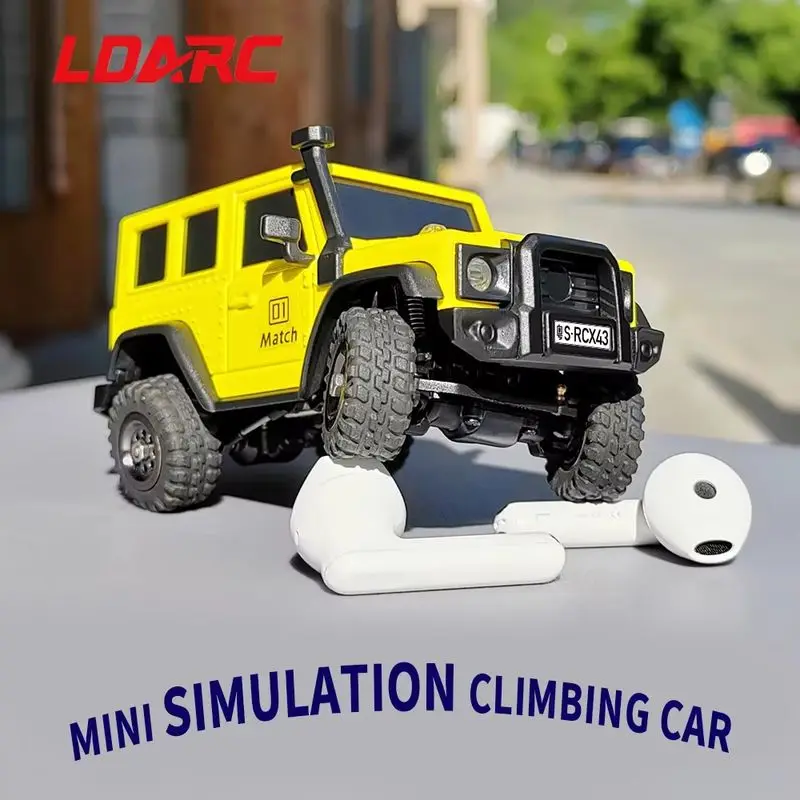 LDARC X43 Crawler RC car 1:43 RC Simulation Full Time RTR 4WD Remote Control Mini Climbing vehicle Adult Children's Toys 2