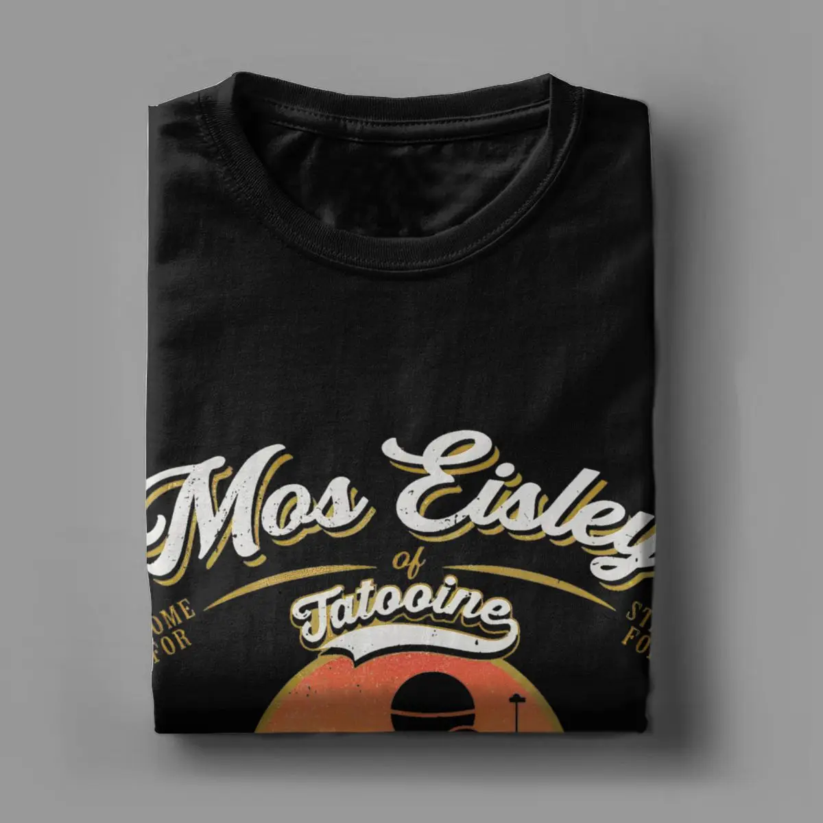 Heren T-Shirt Mos Eisley Cantina Tatooine Dks 100% Katoenen T-Shirt Korte Mouw T-Shirts Ronde Hals Kleding Cadeau Idee