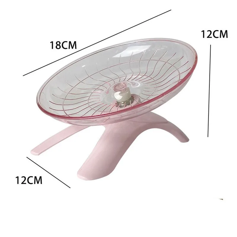 Pet Hamster Running Wheel Mute Flying Saucer Steel Axle Wheel Running Disc Toys Cage Small Animal Hamster Accessories exercise wheel