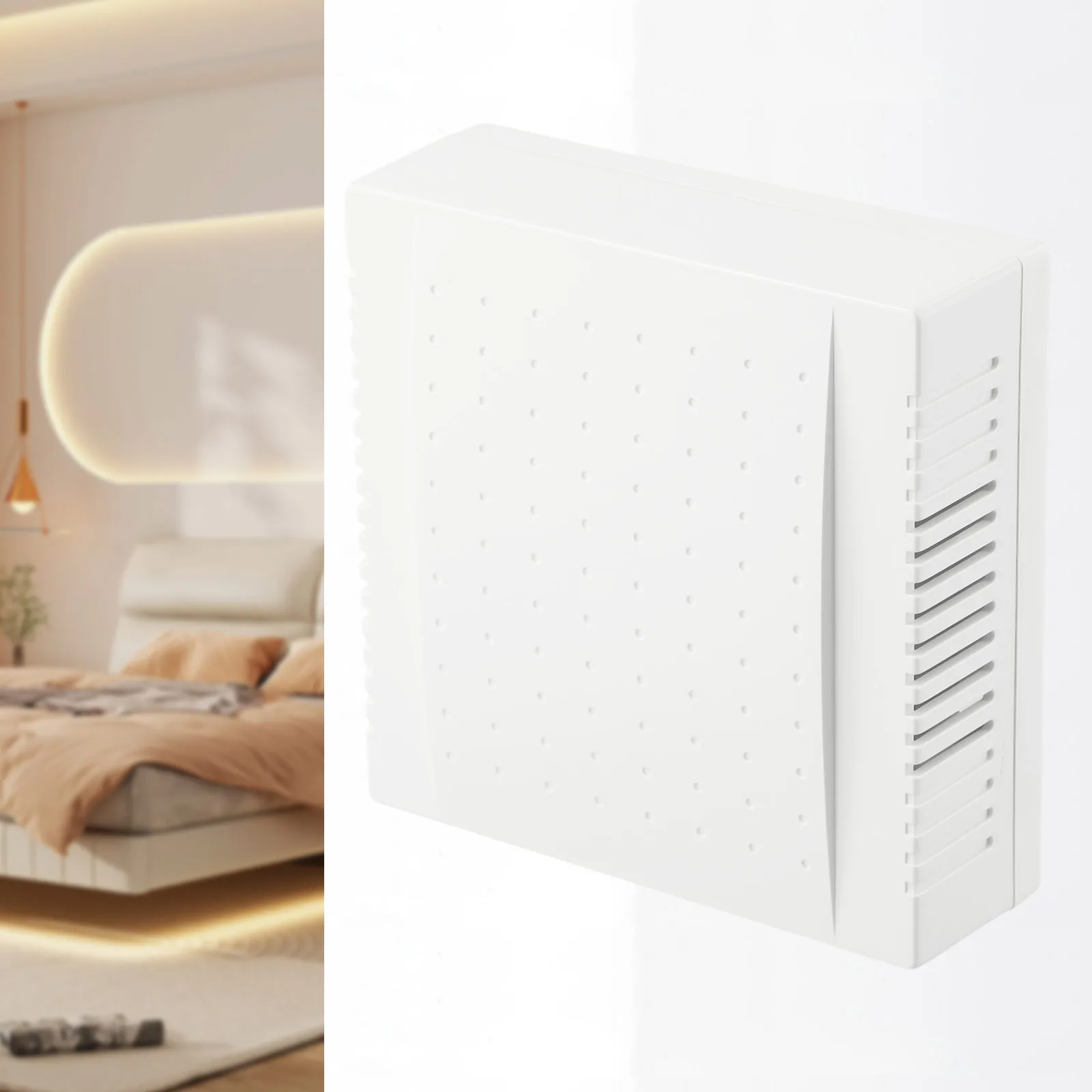 Wired Doorbell Hotel Door Bell Panel 220V Wired Din Don 108x108x36mm For Homes Offices Hotels