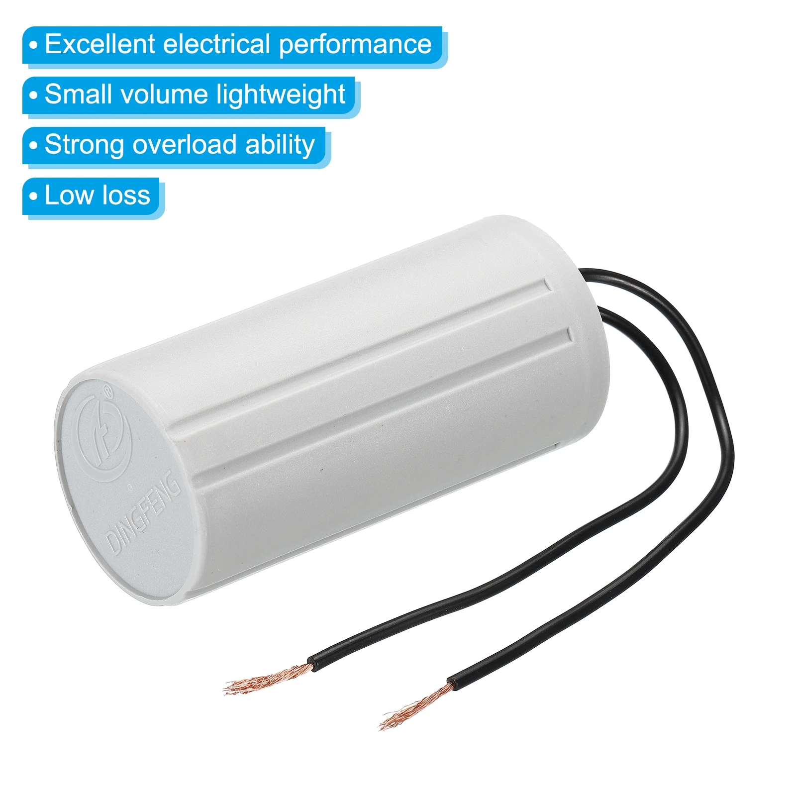 모터 러닝 캐패시터, AC 450V 2 와이어, 50Hz, 60Hz, CBB60, 6uF, 7uF, 8uF, 9uF, 10uF, 12uF, 15uF, 16uF, 20uF, 25uF, 30uF, 40uF, 45