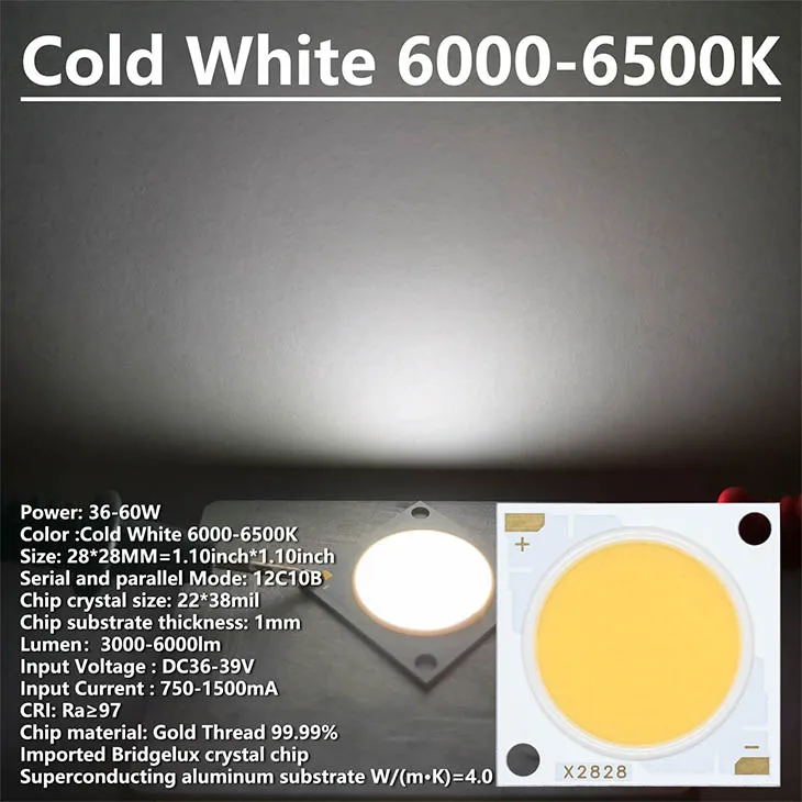 5pcs Cold White