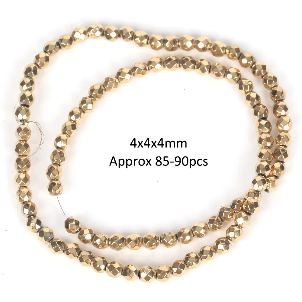 AAA+ Retention Farbe vergoldet natürliche Hämatit Stein Perlen Herz Stern geometrische Form Perlen für Schmuckherstellung DIY Armband – Detail 22