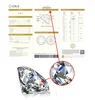 Simple Jewelry 0.5/1/2/3 Carat Round D Color VVS1 Clarity Moissanite Male Ring AU585 14K White Gold R072 5