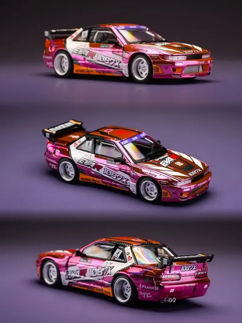 XCARTOYS x ポップレース 1/64 1087X パンデム S13 1:64 Pop Race Xcartoys Nissan S13 1087X EVA RT Production