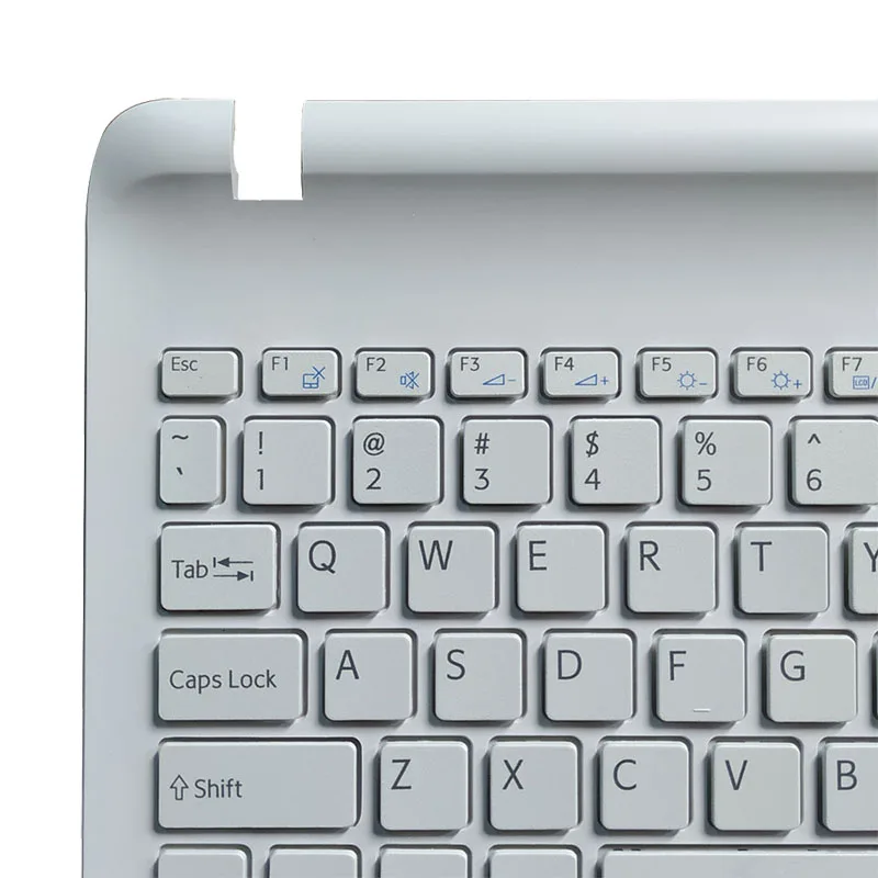 Teclado do Portátil dos Eua para Sony Vaio Svf152c29u Svf152c29w Svf152c29x Svf152a29l Svf152c29l Preto Branco com Tampa Superior - Imagem 4