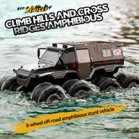  JJRC Q137 8x8 2.4G Remote Control Car 8wd Off-road Amphibious Stunt Vehicle 8-Wheel Speed Racing Truck Waterproof Crawler Toys 2