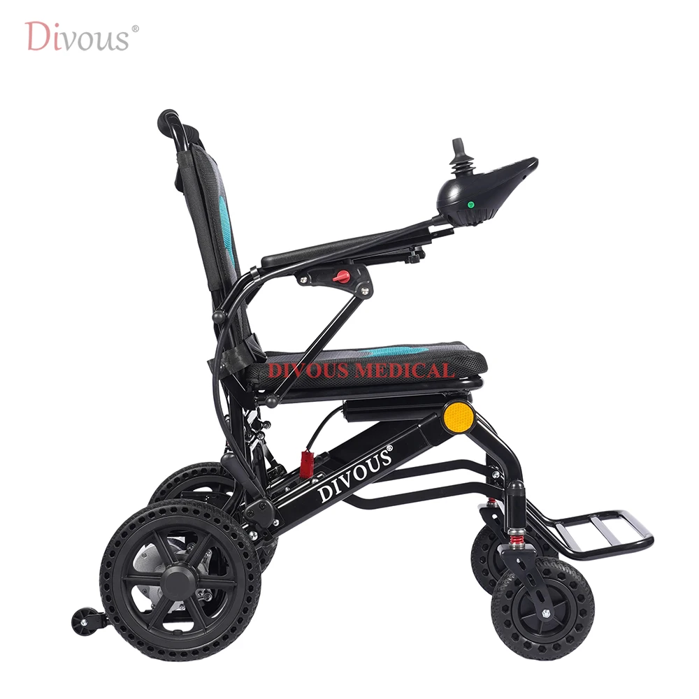 Electric Wheelchair Electrica Handicapped Folding Carbon steel Power Wheelchair for the Disabled