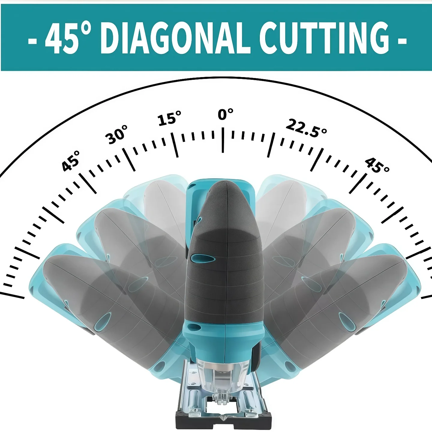 Makita DJV182Z 340W 18V 브러시리스 직소(톱날 포함) 배터리 없음 무선 배럴 핸들 휴대용 목수 전동 공구