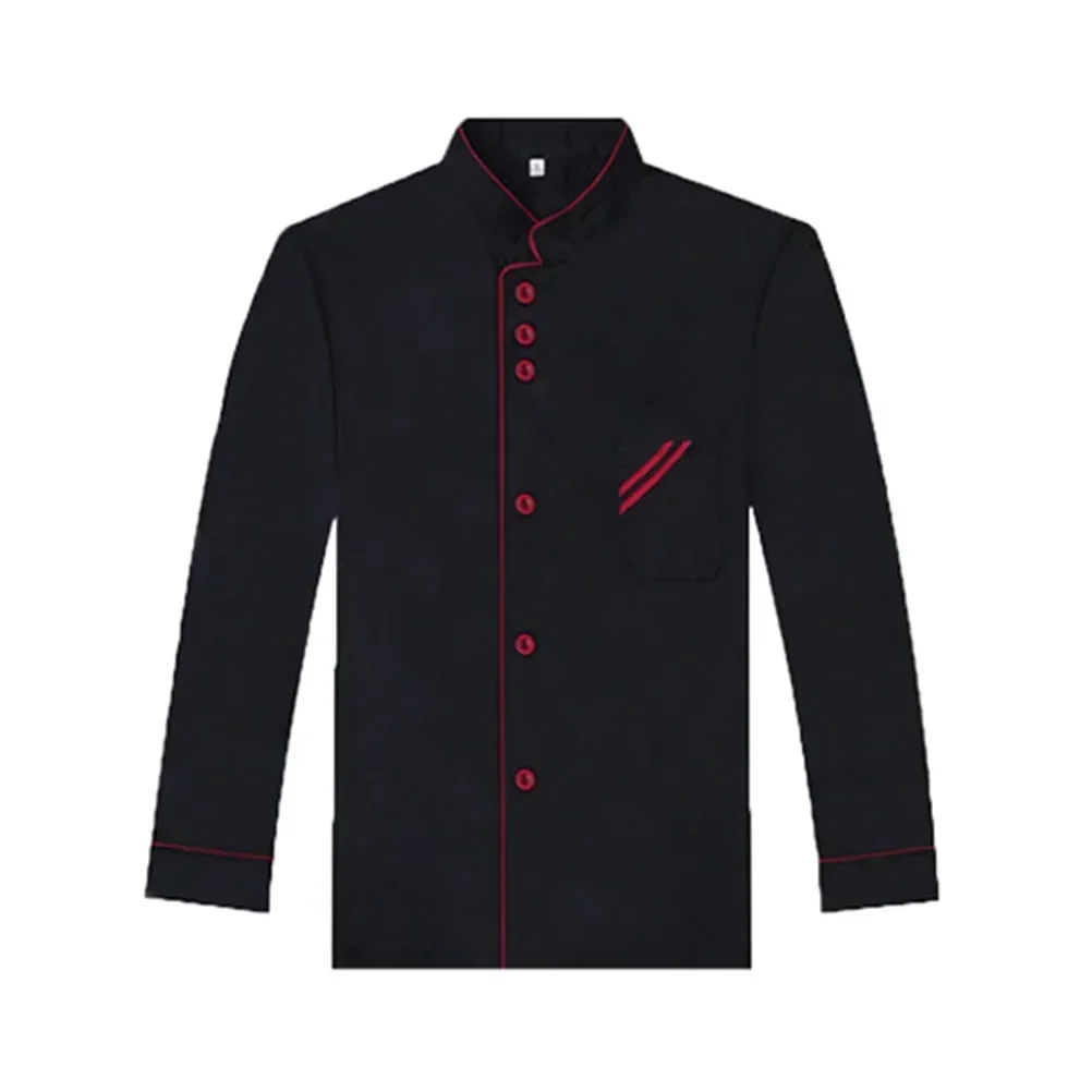 

Cook Jacket Clothes Sleevewomen Black Jackets Catering Kitchen Chef Coats Menuniform Sushi Unisex Costume Clothing Coat White