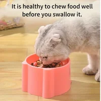 Cat Food Bowl, Rice Bowl, Slow Food, High Feet, Anti Choking Bowl, Cat Basin, Anti Choking, Anti Choking Neck, Relieve Anxiety 1