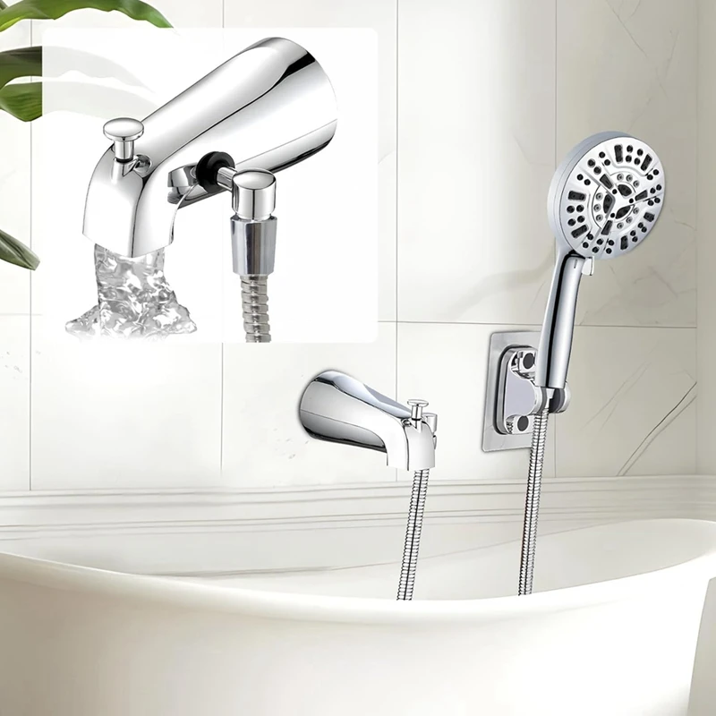 Tub Spout With Diverter, Bathtub Faucet With Shower Diverter And Hex Wrench Fits 1/2 Inch Copper Tube, 5.3 Inch 6