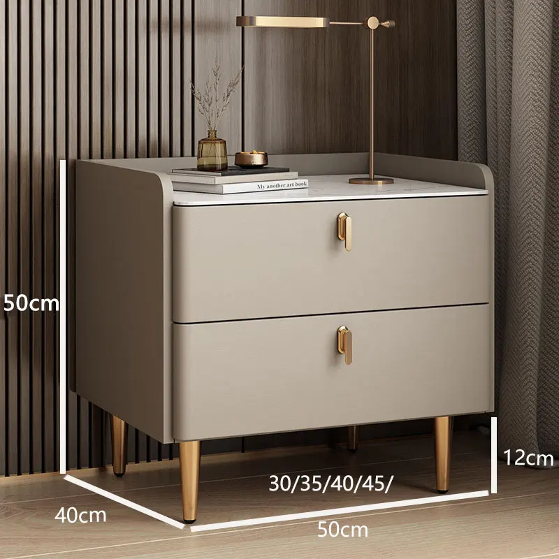 

Gold Nordic Nightstand Table Simple Golden Legs Luxury Bedroom Bedside Cabinet Storage Trendy Mesitas De Noche Modern Furniture
