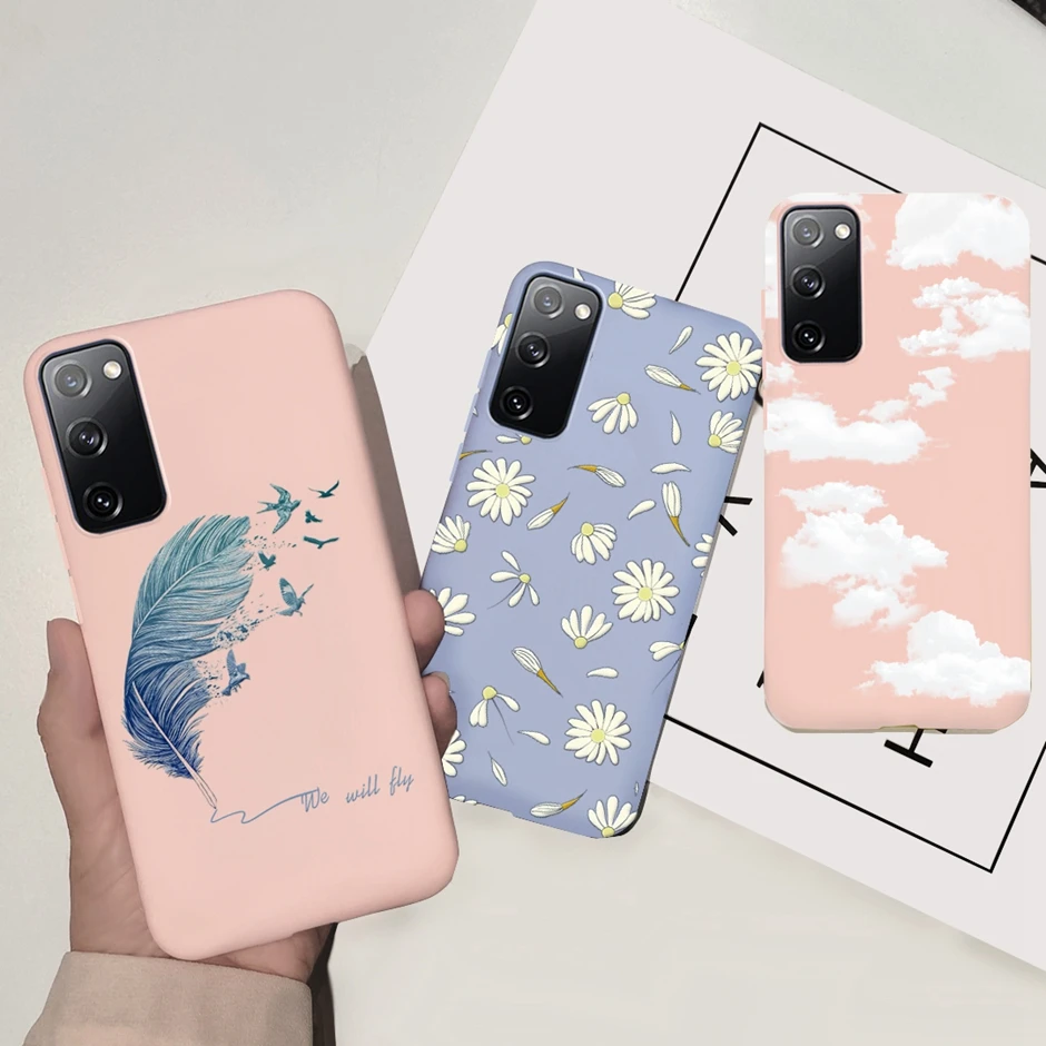 Silicone Case For Samsung Galaxy S Fe 5g Pink Black Cover For Samsung S Lite S Fun Edition Painted Tpu Fundas Aliexpress