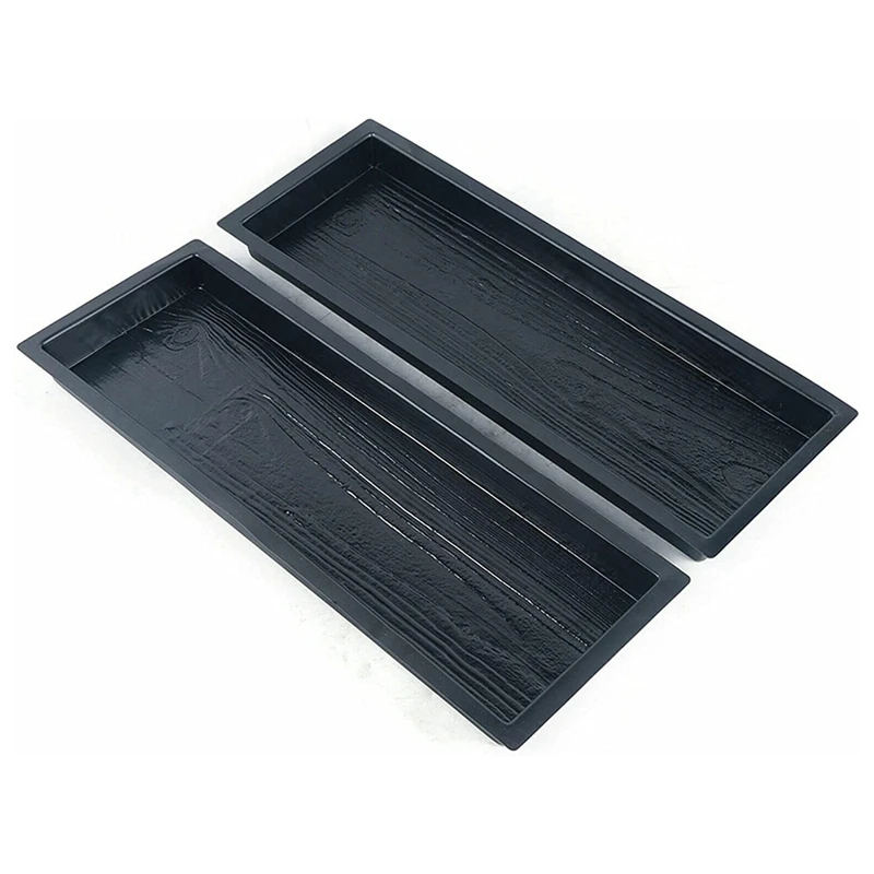 

Concrete Molds, Wooden Boards Shape Concrete Mould, DIY Plastic Molded Paving Mold, Garden Stepping Stone Mold , 2 Pack
