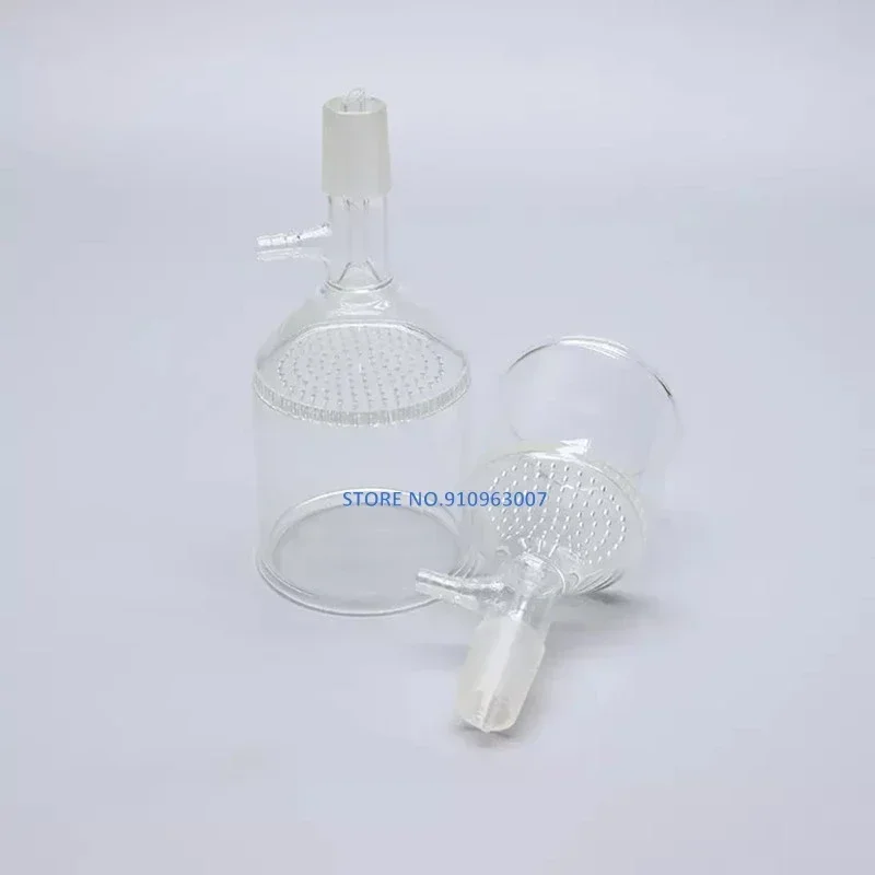 1Pcs 30ml/60ml/100ml/150ml/250ml/500ml/1000ml Glass 24# Suction Filter Funnel with Glass Hole Filter Plate Science Lab Tools
