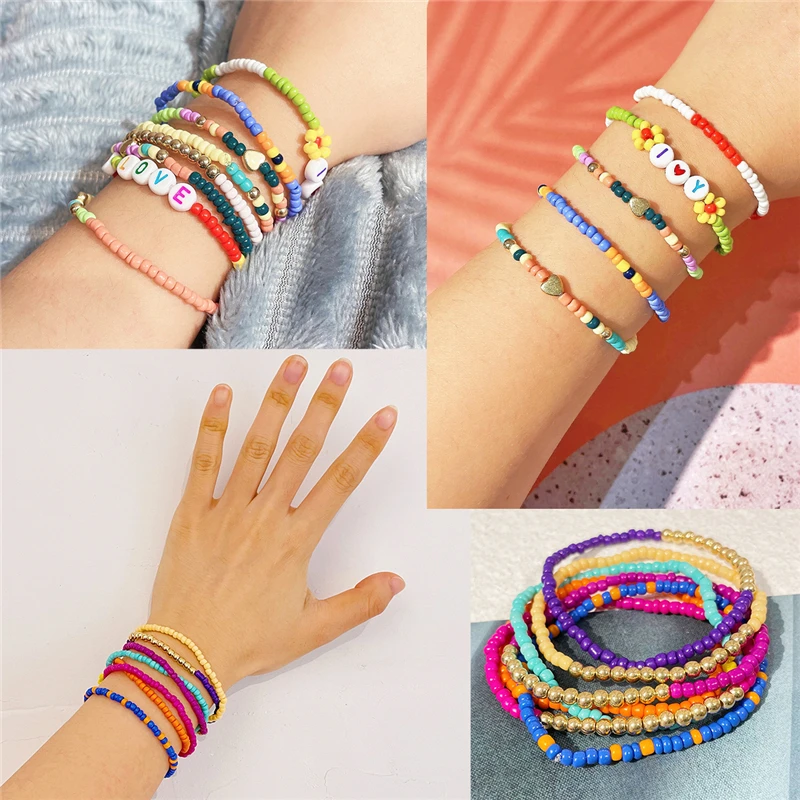 Burning Sand 24colors Charm Beads Glass Seed Bead Box Set Round Beads For DIY Bracelet Necklace Jewelry Making Accessories