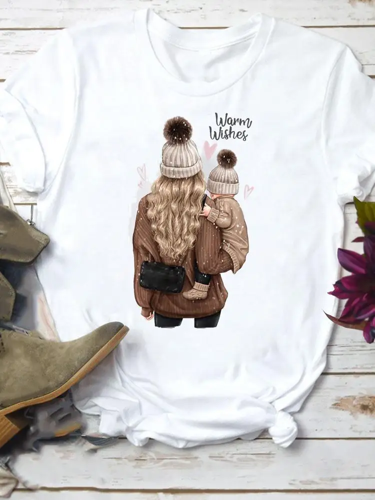 

Женская футболка с коротким рукавом Love Son Mom Mama, в стиле 90-х, футболка с графическим принтом, модная летняя одежда с героями мультфильмов