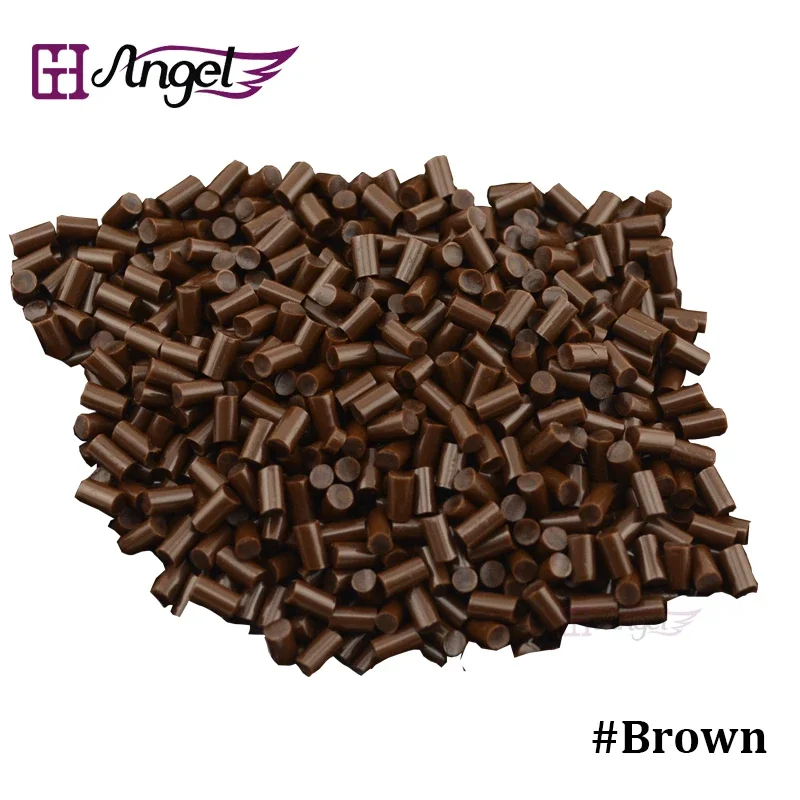 100g/bag ITALIAN Keratin Glue Granules/Beads/Grains for Fusion I tip U tip Human Hair Extensions Hot Melt Glue Tools