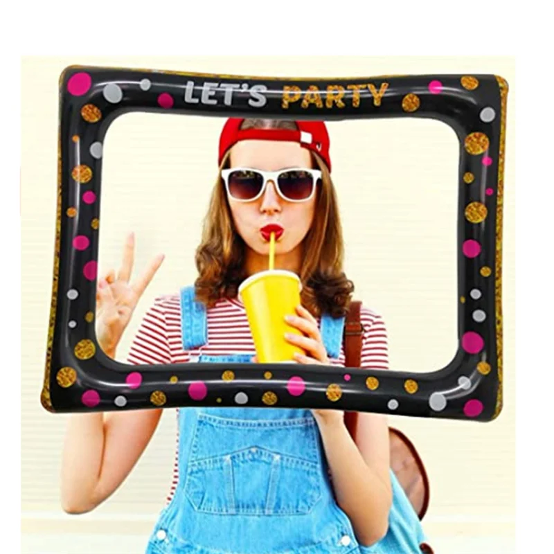 Cornice Gonfiabile Photo Booth Puntelli Selfie Picture Frame Forniture Per Feste Per Compleanno Addio Al Nubilato Baby Shower Matrimonio Carnevale