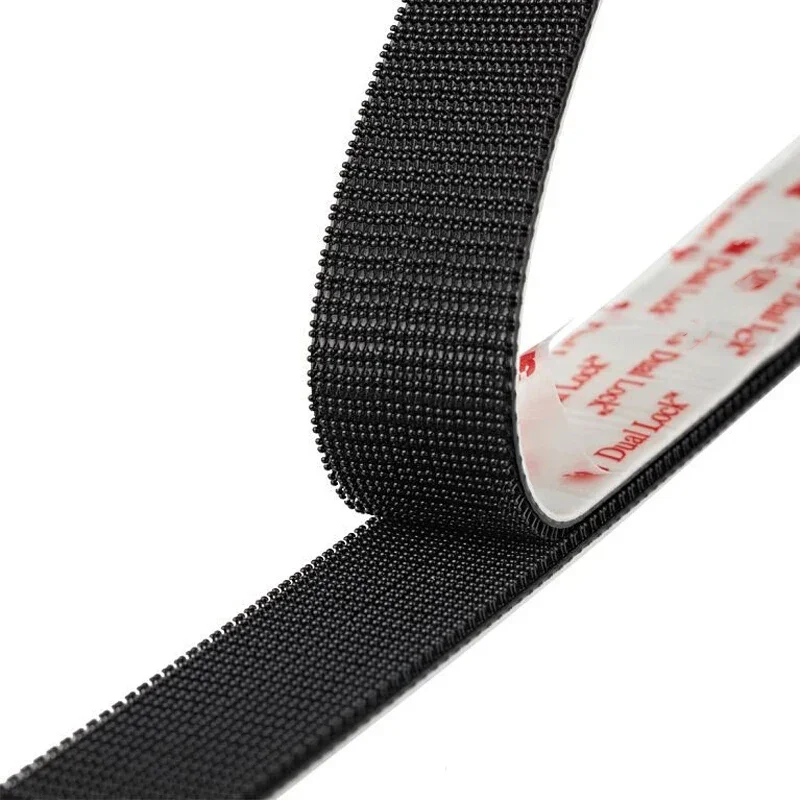 Black Fastener Adhesive Tape  Strong Glue Sewing Fabric Double Sided Adhesive Mushroom Adhesive Fastener Tape DualLock Fastener