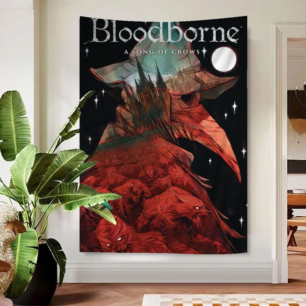 Bloodborne Classic Game Colorful Tapestry Wall Hanging Bohemian Wall Tapestries Mandala Hanging Sheets