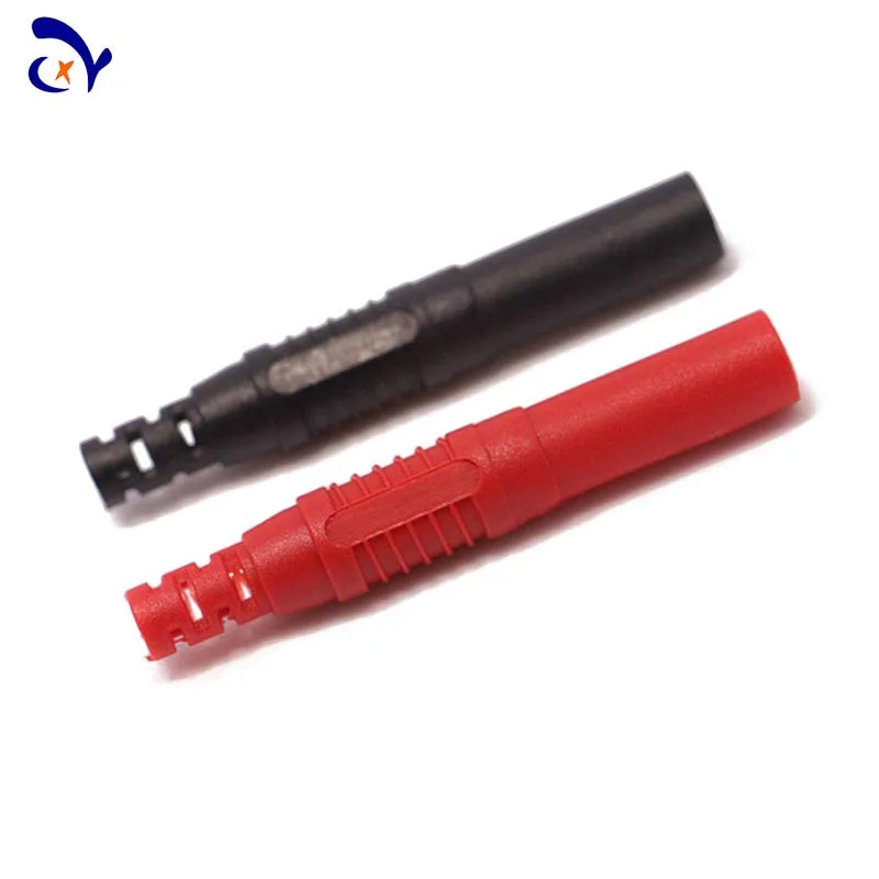 

10 шт. 25,503 в сборе 4 мм полностью покрытая Защитная вилка типа «банан» самодельная ручка-измеритель 4 мм Закрытая вилка