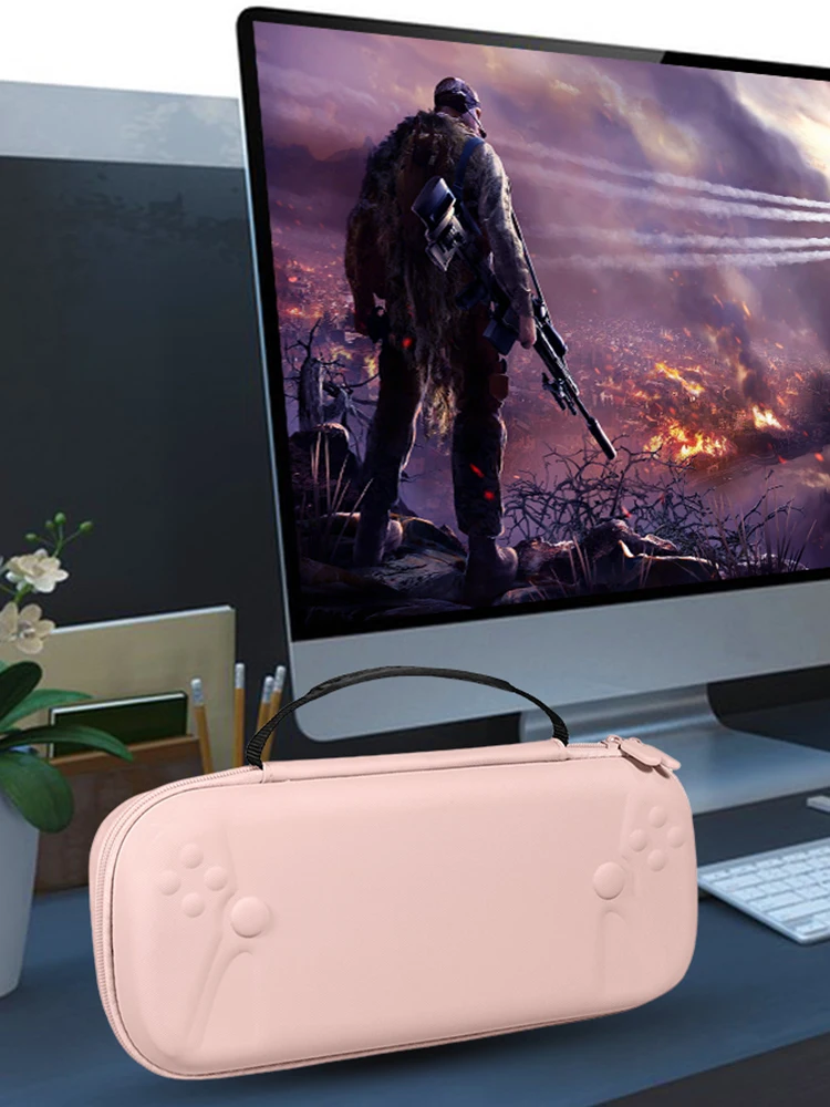 Protective Travel Case PU Leather Travel Carry Bag Shockproof Zipper Handbag Anti Scratch for PS5 Portal for PlayStation Portal