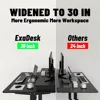 55 * 30 Inches Electric Standing Widened Desk Adjustable Height with 4 Drawers, Double Storage Shelves Stand Up Desk, Home Offic 4