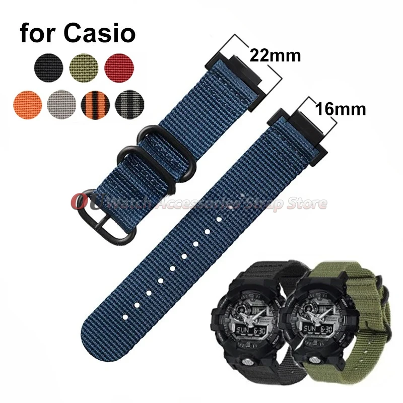 Durable 16mm Nylon Canvas Sport Wristband