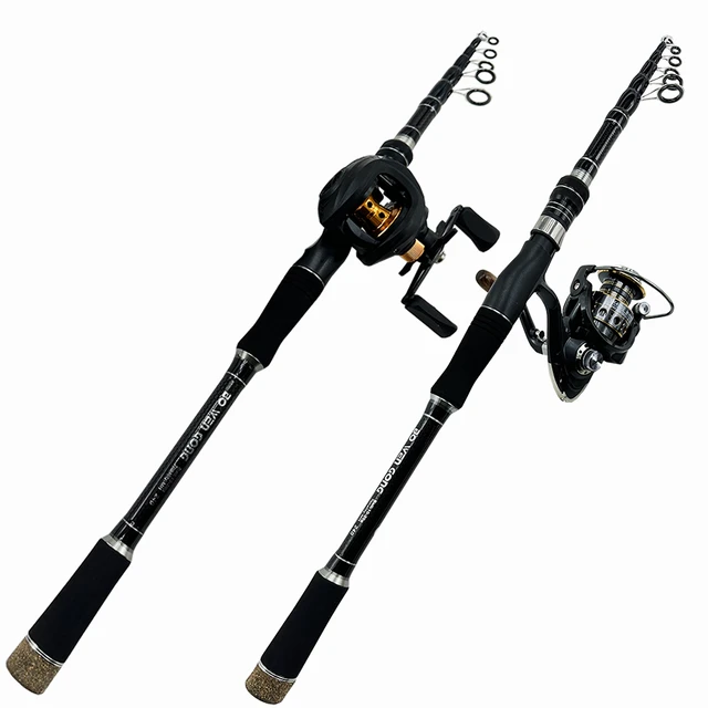 All Fishing Buy Guide, 10 ft Telescopic fast action spinning rod, Japan  Carbon, 10' spin casting rod