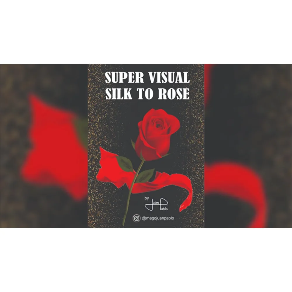 

Super Visual Silk To Rose Magic Tricks Silk Vanishes into Rose Silk Changes to Flower Magia Close Up Stage Illusions Gimmicks