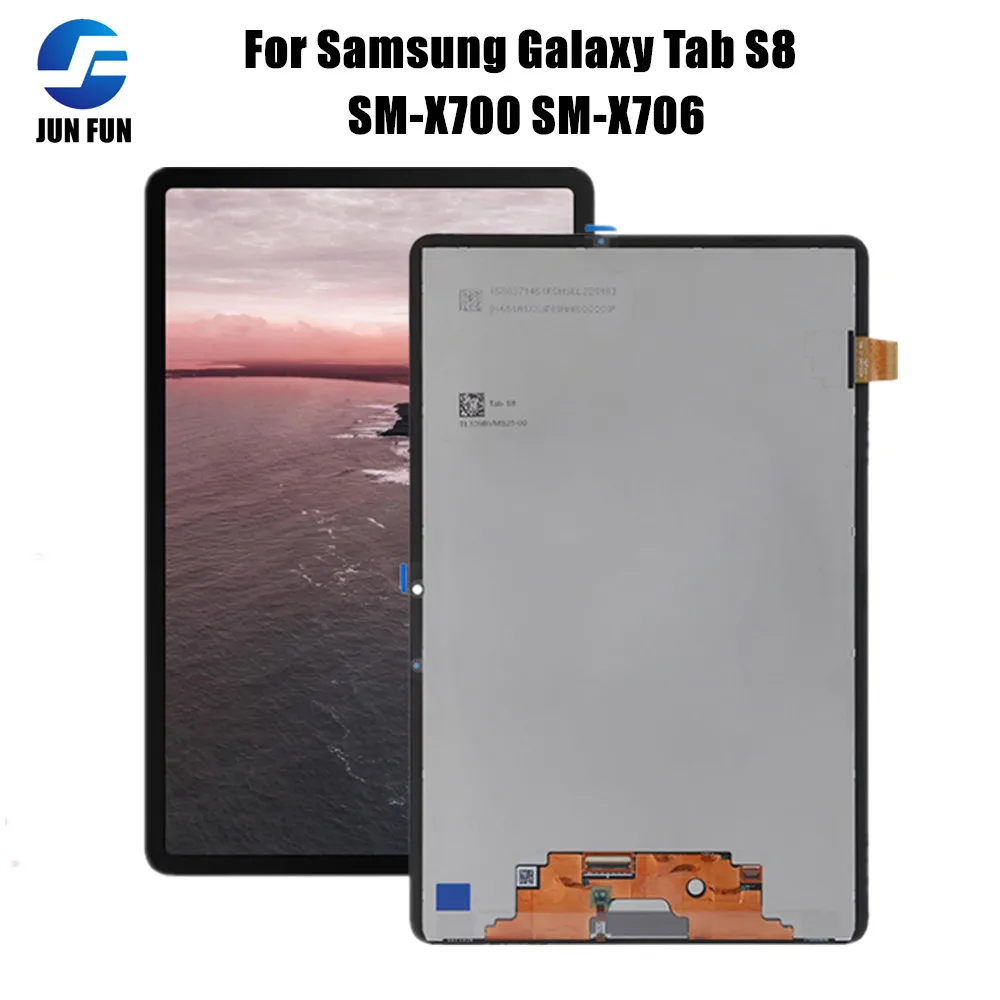 

11-дюймовый ЖК-дисплей для Samsung Galaxy Tab S8 SM-X700 X706 X706B X706U X706N ЖК-дисплей + сенсорный экран дигитайзер в сборе