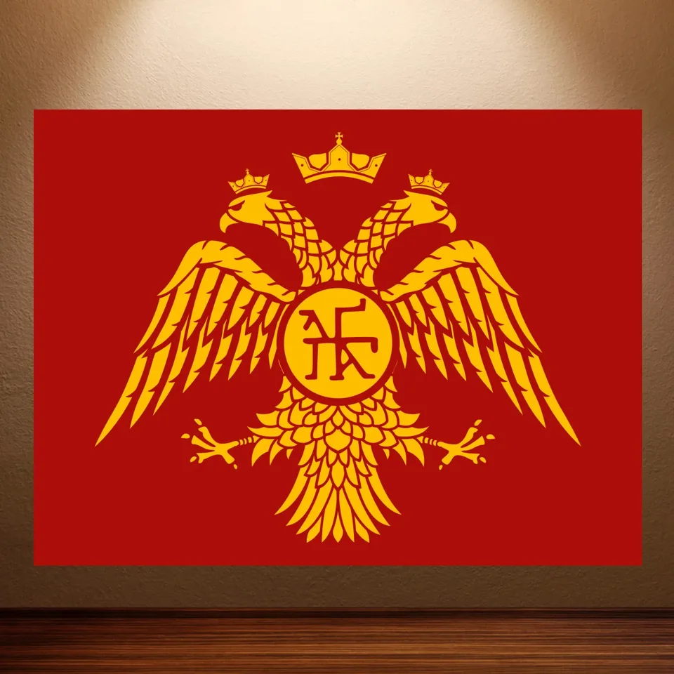 Cartel De La Bandera De La Legión Romana Del Capitán, Impresión De Tela, Decoración Artística De La Historia De Los Romaníes Antiguos, A3 (LEGIO V MACEDONICA