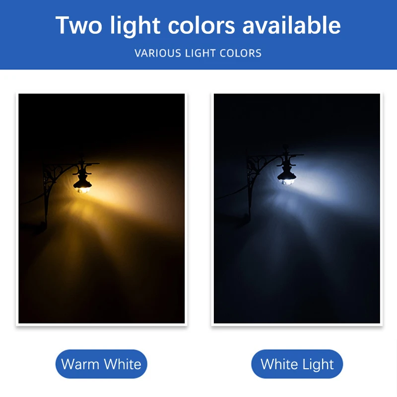 Microlandscape Decoration Lamp Building Sand Table Model Wall Lamp Material With Light Model Wall Lamp Simulation Model 4Colors 3