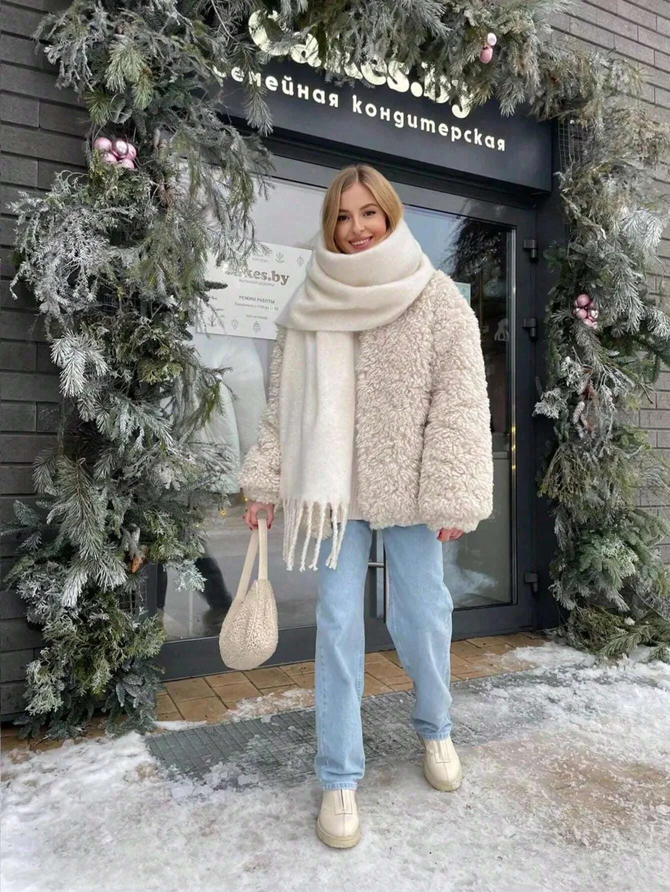 Luxury Winter Scarf Cashmere Warm Pashmina 3