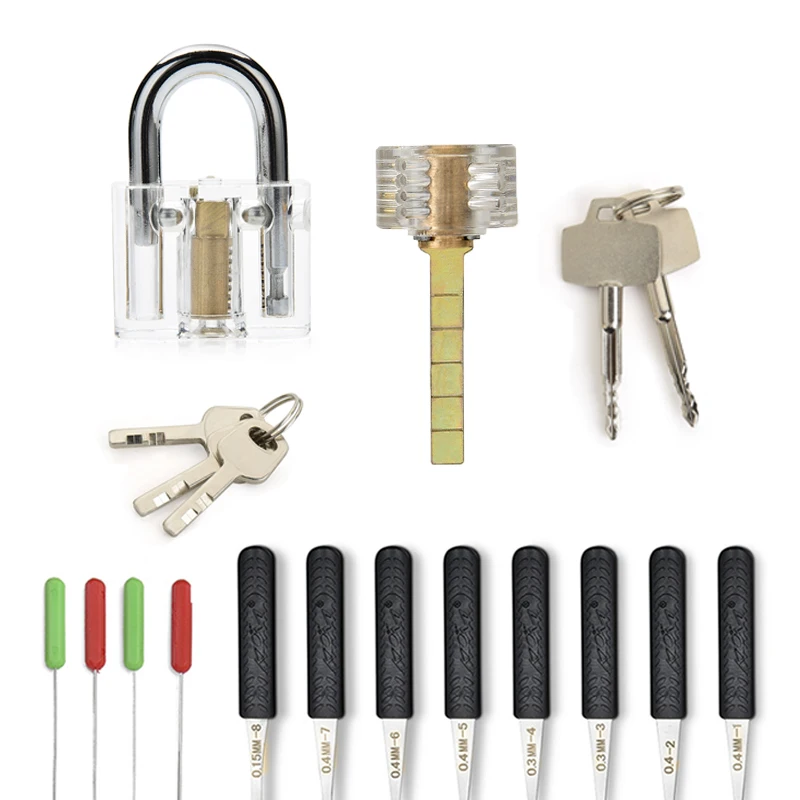 CombinationPracticePadlockRemovalHooksTransparentLocksLocksmith