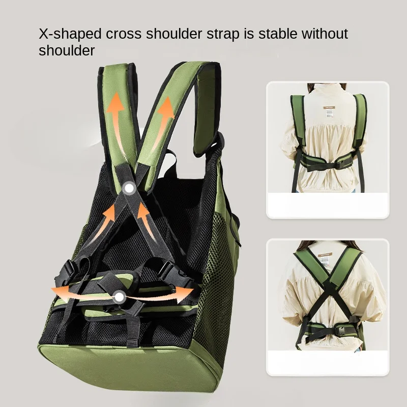 Summer Large-capacity Dog ​​bag Breathable Chest Bag for All Seasons Cat Outing Bag Cat Pet Backpack