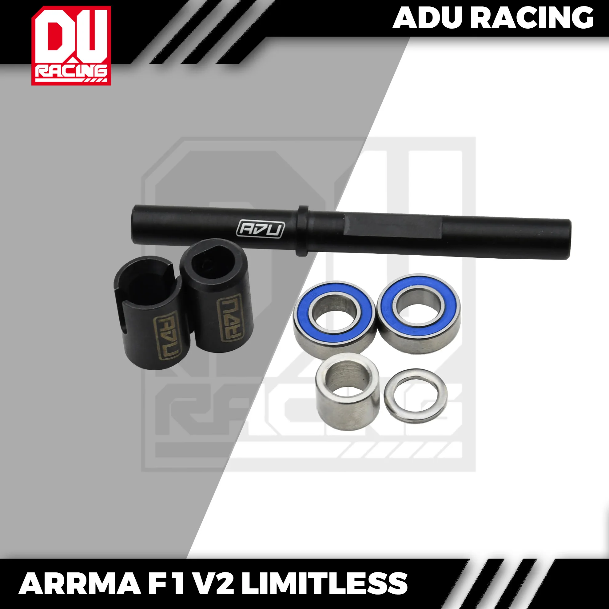 ADU RACING SPOOL OUTDRIVE and SHAFT FOR ARRMA 1/7 LIMITLESS F1 V2