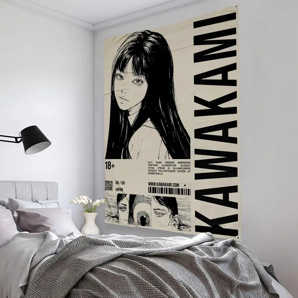 Retro Cool Girl Tapestry Art Decor for Bedroom, Living Room, Bar, and Outdoor Spaces