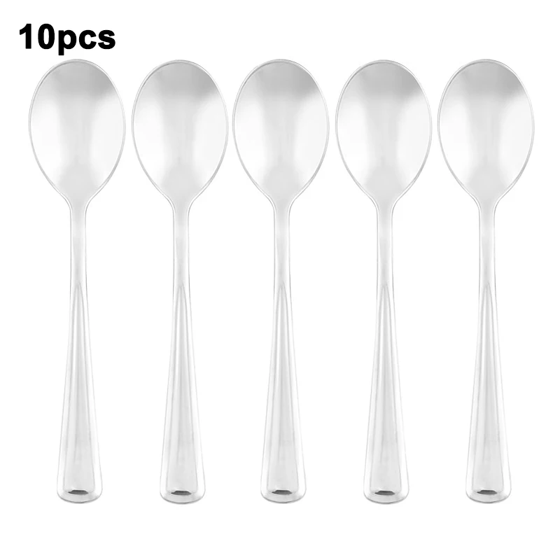 10pcs Spoon silver