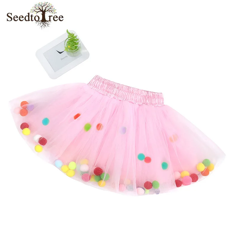 

2022 Children's Skirt Casual Fashion A-line Skirt Elastic Waist Mesh Tutu Skirt