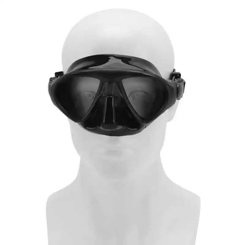 Diving Face Goggles Cover No Leakage Wide View Safe Tempered Glass Snorkeling Goggles Swimming Pool Accessory