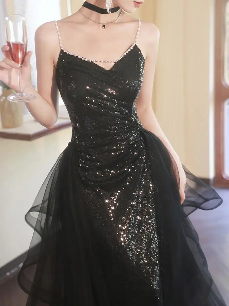 Lady Girl Women Princess Banquet Party Performance Prom Dress women prom dresses