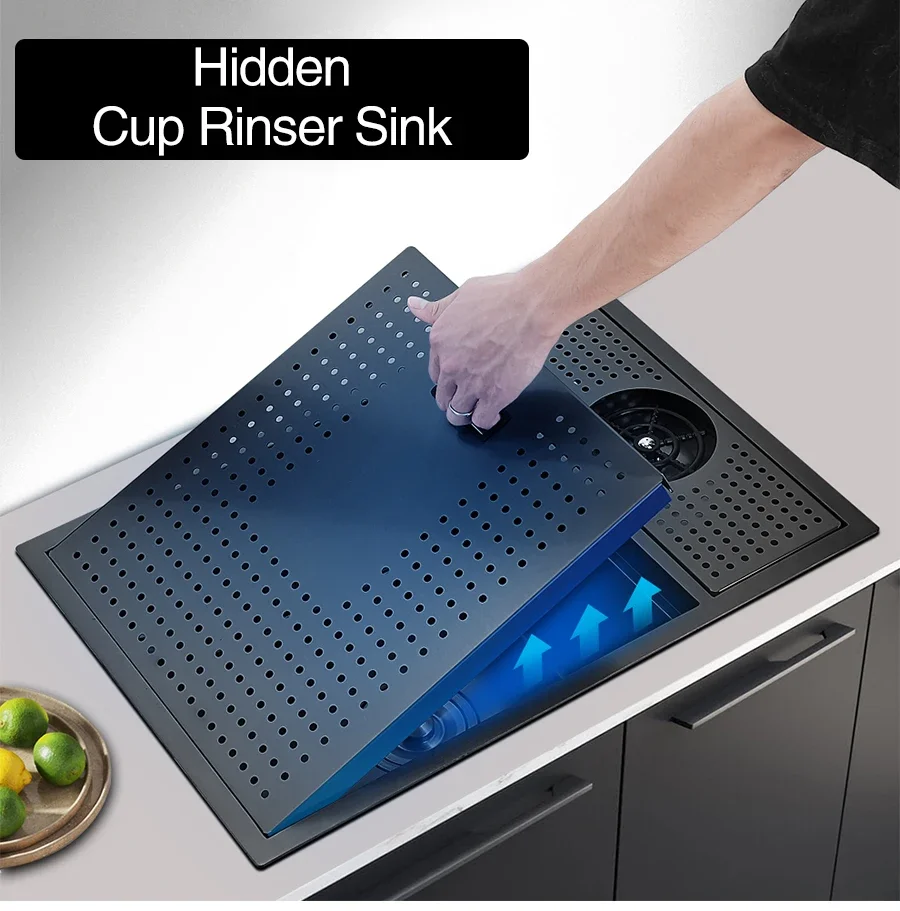 ASRAS Nano Black Stainless Kitchen Sink Image 3